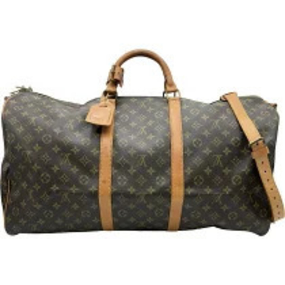 Louis Vuitton Keepall Bandouliere Brown Monogram Canvas Boston Bag